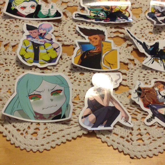 Cyberpunk Edgerunner cellphone stickers bundle - Picture 7 of 8